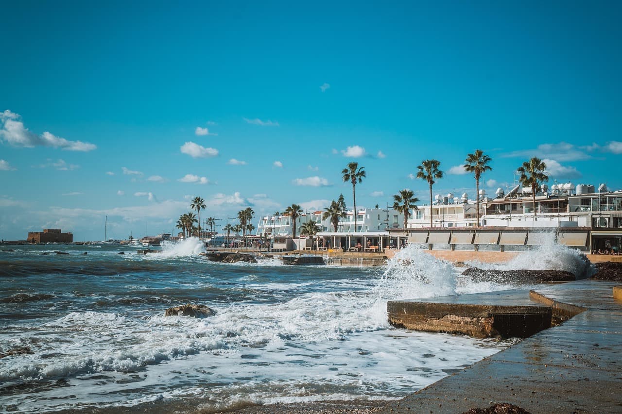 The coast near Paphos, Cyprus