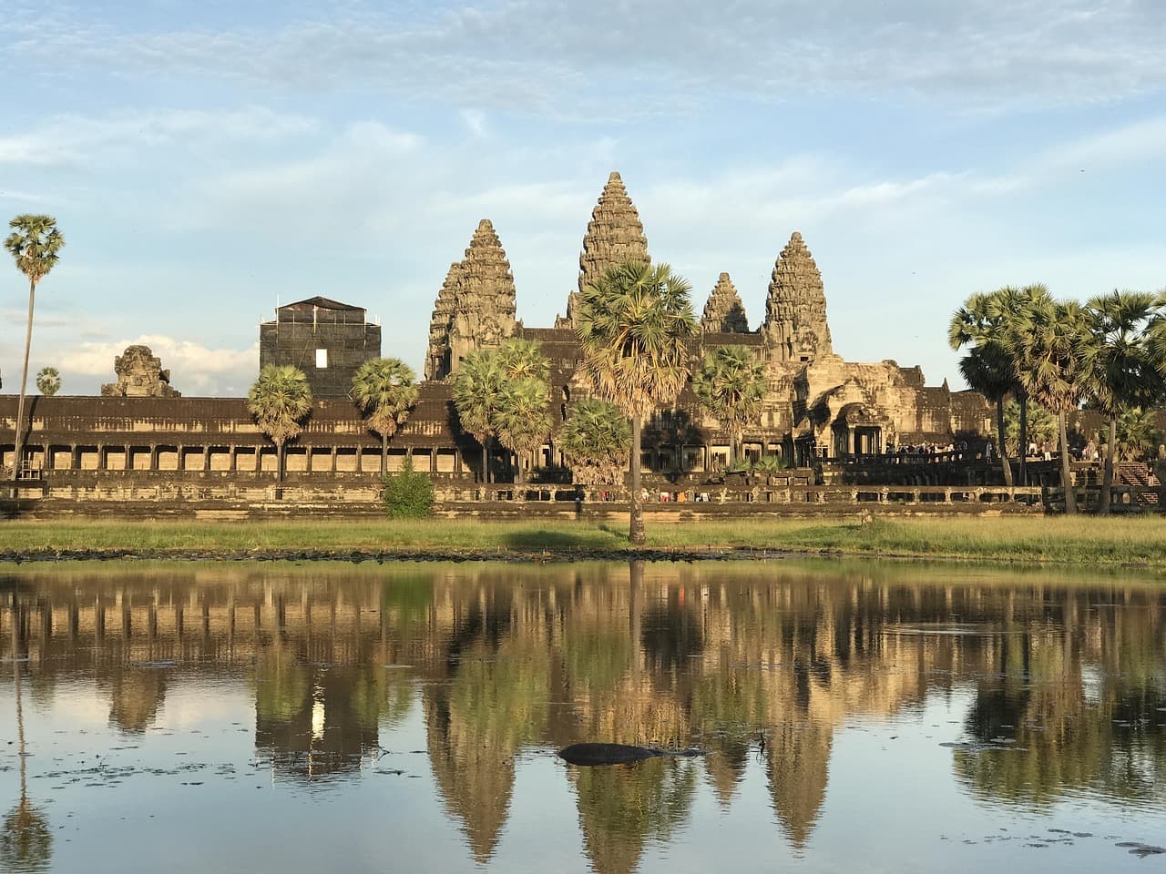 Angkor Wat reflected in a pond, Siem Reap