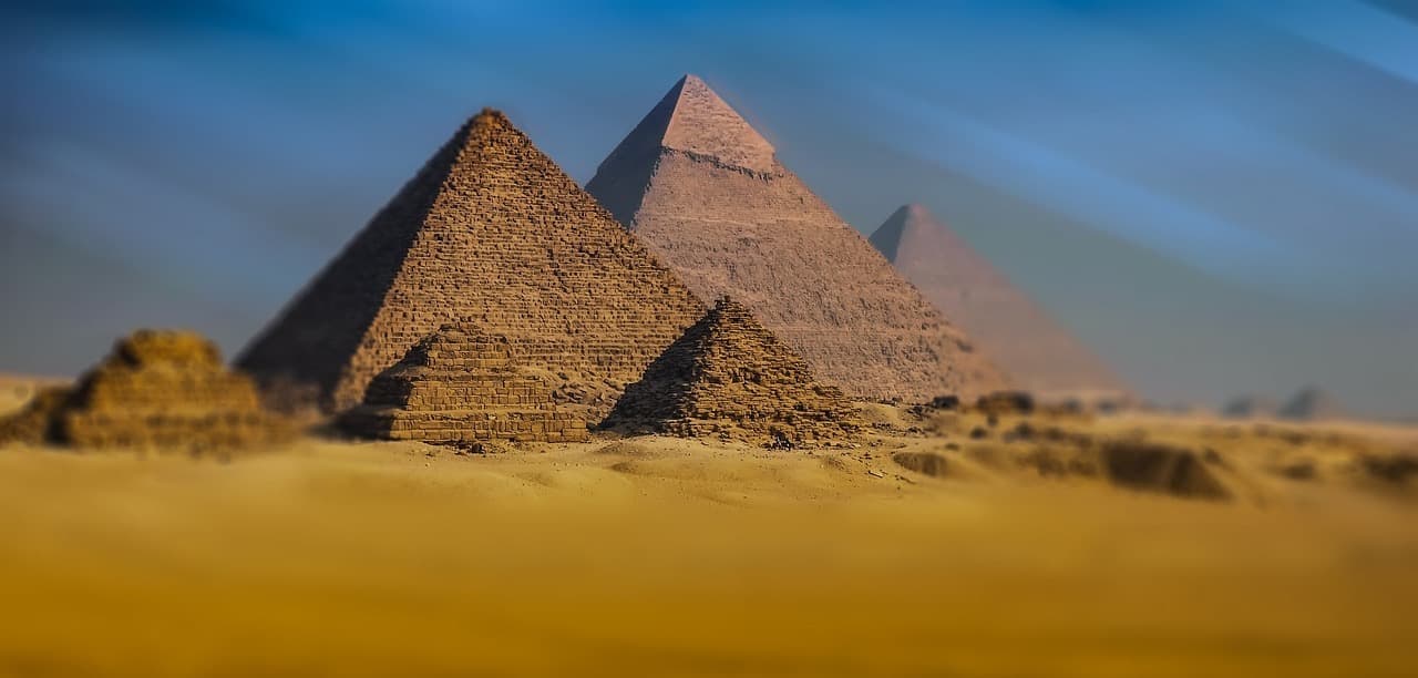 The pyramids of Giza