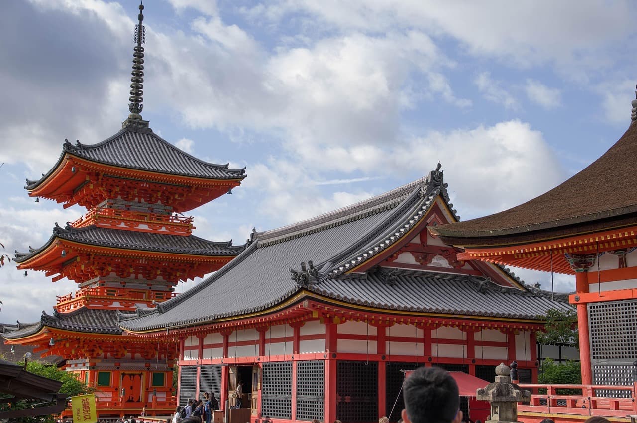 A pagoda at a temple in Kyoto