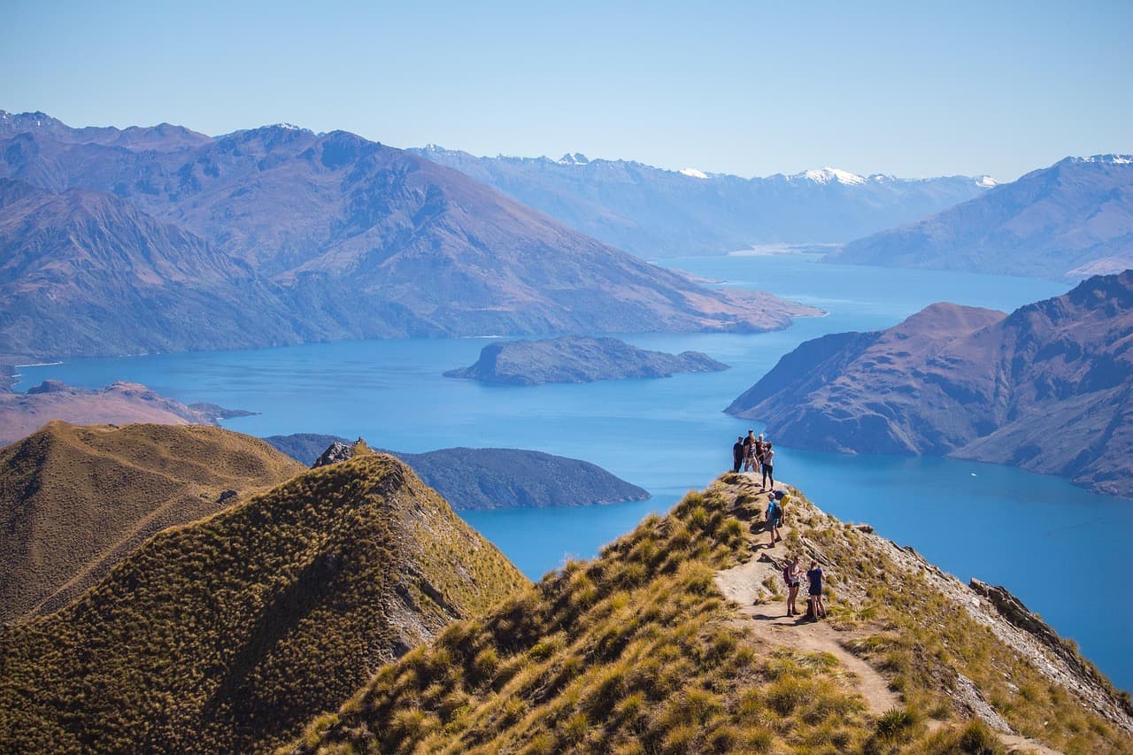 The view from Roys Peak over Lake Wanaka