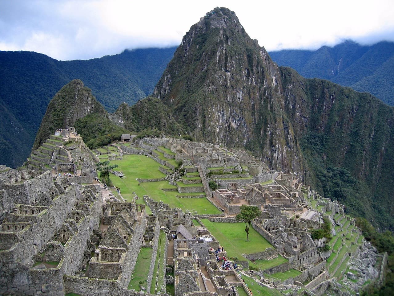 Machu Picchu with Huayna Picchu behind
